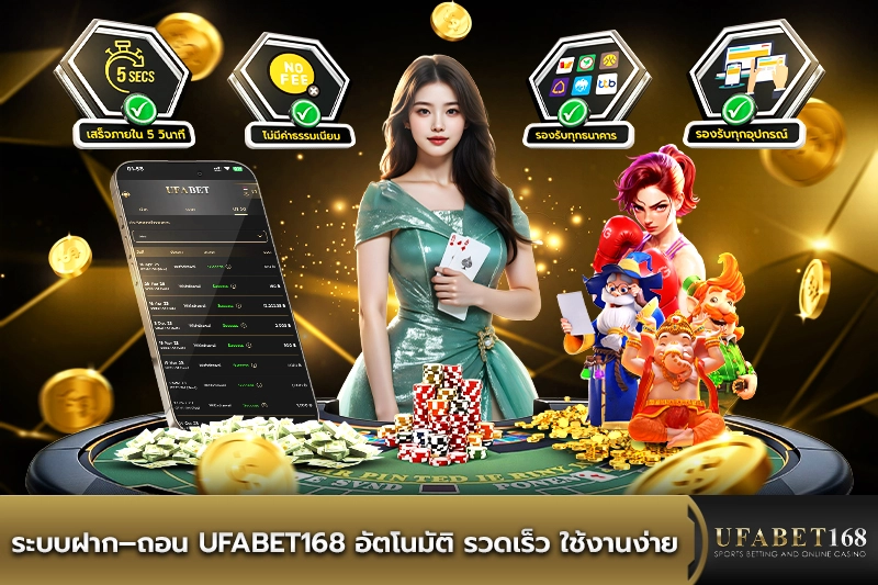 ระบบฝาก-ถอน UFABET168 อัตโนมัติ